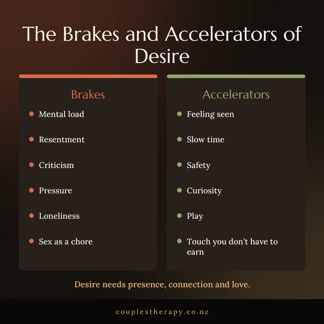 The brakes and accelerators of sexual desire